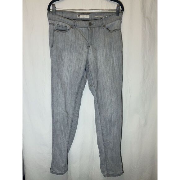 Anne Klein Denim - Anne Klein Women's Jeans Skinny‎ Ankle Light Grey Size 6 G20